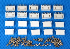 Conectori egalizare JST XH cu 5 pini pentru acumulatori LiPo 4S 14.8V (10 perechi)