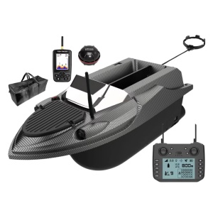Csali-, úszós és csalizó csónak, GPS, halradar, 20000 mA-es akkumulátor, 3 kg-os vödörkapacitás, 800 m hatótávolság, 2,4 GHz-es rádiós távirányító, hordtáska.