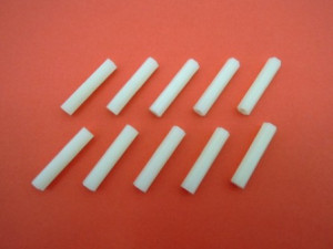 Distantier plastic filet interior M3 x 30 mm (10 buc) - Img 2