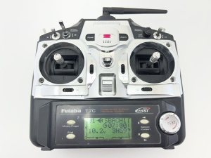 FUTABA T7C 2,4 GHz FASST távirányító R617FS vevővel és Eneloop akkumulátorral, HASZNÁLT - Img 2