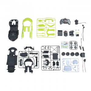 Kit de construit masina cu telecomanda Lamborghini Sian FKP 37, scara 1:18, verde, 72 de piese - Img 3