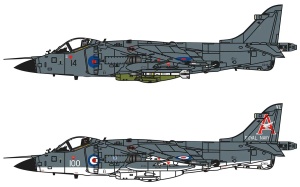 Macheta avion jet Airfix BAe SEA HARRIER FRS.1, scara 1:72, KIT, 112 piese - Img 6