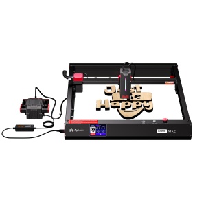 Masina CNC de gravat si taiat cu laser ALGOLASER ALPHA MK2, putere dioda laser 40W, 400x386 mm, adancime taiere max. 50mm si gravare pe lemn, MDF, plastic, inox, sticla, piatra, hartie, ceramica, piele, textile - Img 5