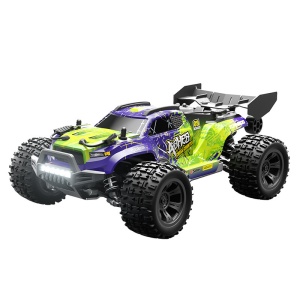 Masina cu radiocomanda ASHES monster truck, off-road, tractiune 4x4, viteza 30 Km/h, autonomie 35 min, scara 1:18, verde