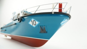 Navomodel méretarányos modell Billing Boats WSP 10 Passau 408 rendőrhajó, 1:20 méretarány (770 mm) - Img 9