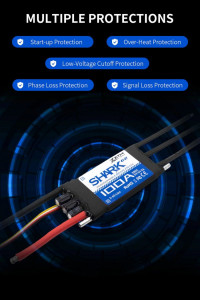 Regulator Brushless ZTW Shark G2 40A racire cu apa pentru navomodele - Img 6