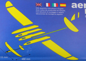 Repülőgép modell szabadrepülésű vitorlázó repülőgép QUICKER HLG KIT (600 mm) - Img 3