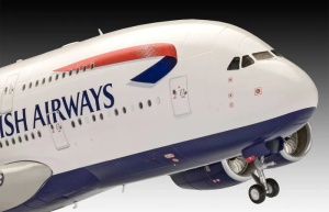 Revell Airbus A380-800 British Airways repülőgép-makett, 1:144 méretarány, készlet - Img 5