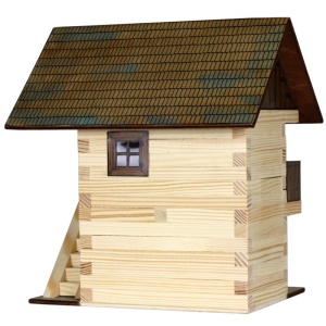 Set constructie arhitectura Granar, 126 piese din lemn, Walachia - Img 2