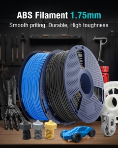SunLu fekete ABS filament, 1,75 mm, 1 kg, 3D-nyomtatóhoz - Img 9