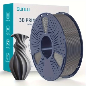 SunLu PETG szürke filament, 1.75mm, 1kg, 3D nyomtatóhoz - Img 1
