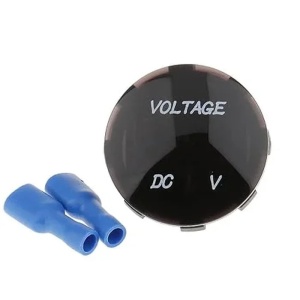 Voltmetru digital, indicator de tensiune 6 - 30 V, afisaj LED verde, rotund, pentru navomodele de nadit - Img 5