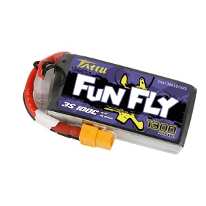 Acumulator LiPo GENS ACE Tattu Funfly 11.1 V/ 1300 mA/ 100C XT60 - Img 2