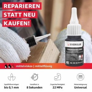Adeziv cianoacrilat Everglue Speed Extra, mediu, 20 g - Img 3