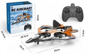 Avion quadcopter PIONEER FALCON, complet echipat, camera video, stabilizatore electronica, rotire 360 grade si lumini LED, 2.4GHz (250 mm) - Img 10