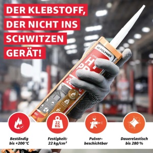 Everglue HT Pro 1K MS HT Pro 1K MS rugalmas tömítőanyag, magas hőmérséklet, 440 g - Img 7