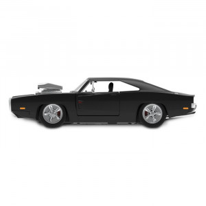 Jamara DODGE CHARGER R/T 1970, 1:16 méretarányú modell, fekete, 2,4 GHz, 2.4GHz - Img 8
