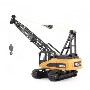 Játék daru Daru síneken, távirányítóval, fém kampóval, 15 funkcióval, 1:14 méretarány, 2.4GHz - Img 3