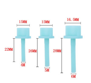 Kézi műanyag csavar M6 x 28 mm (10 db) - Img 2
