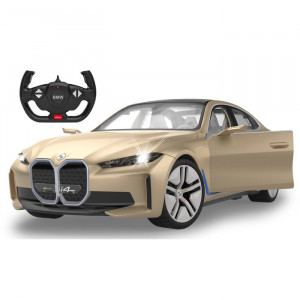 Masina cu radiocomanda Jamara BMW i4 Concept, macheta scara 1:14, auriu, faruri LED, 2.4GHz - Img 1