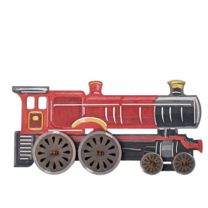 Model de colorat Hogwarts Express - Img 2