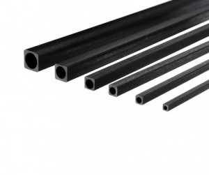 Négyzet alakú teakfa, kerek belsővel 8 x 8 x d6,5 x 1000 mm - Img 1