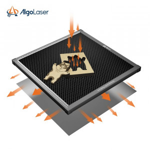 Platforma fagure (honeycomb) pentru taiere si gravare laser 400x400mm - Img 3