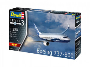 Repülőgép modell Revell Boeing Boeing 737-800, 1:288 méretarány, KIT - Img 7