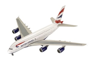 Revell Airbus A380-800 British Airways repülőgép-makett, 1:144 méretarány, készlet - Img 2