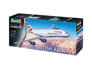 Revell Airbus A380-800 British Airways repülőgép-makett, 1:144 méretarány, készlet - Img 12