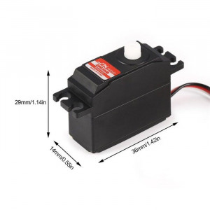 Servo MINI PS-2503HB 3.3 Kg-cm/ 0.10s Analog Core, cu set de accesorii - Img 9