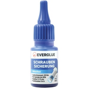 Solutie Everglue antivibratii fixare filet de rezistenta medie, demontabil pana la M36, 20ml (similar cu Loctite 243)