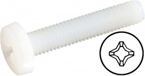 Surub plastic M4 x 40 mm (10 buc) - Img 2