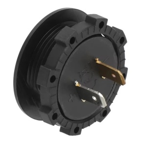 Voltmetru digital, indicator de tensiune 6 - 30 V, afisaj LED verde, rotund, pentru navomodele de nadit - Img 2