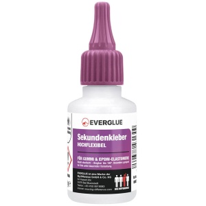 Adeziv cianoacrilat Everglue Super Glue, foarte flexibil, transparent, 50 g