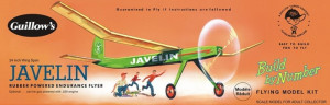 Aeromodel zbor liber Guillows JAVELIN KIT (610 mm) - Img 1