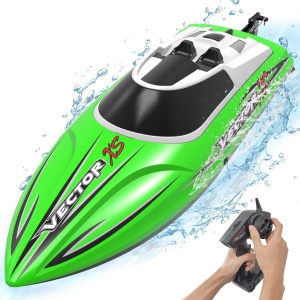 Barca cu telecomanda VolantexRc VECTOR XS Mini complet echipata, viteza 30km/h, 300mm, verde - Img 1