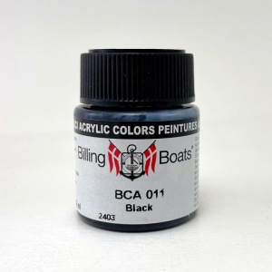 Billing Boats festék makettekhez, fekete, 22 ml, BCA011