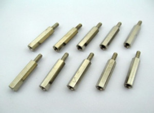 Distantier metalic filet int/ext M3 x 20 mm (10 buc) - Img 2