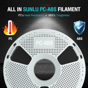 Filament SunLu PCABS negru, 1.75mm, 1kg, pentru imprimanta 3D - Img 6