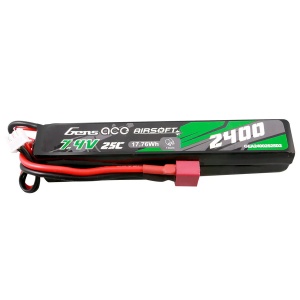 GENS ACE Airsoft LiPo akkumulátor, 7,4 V / 2400 mAh / 25C, DEANS csatlakozóval, két elemből áll - Img 2