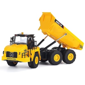 Huina csuklós dömper játék, távirányítóval, hangokkal és fényekkel, 11 csatornás, 1:14 méretarány, 2,4 GHz-es frekvencia - Img 7