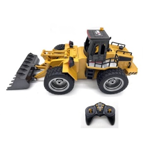 Huina játék buldózer távirányítóval, fém fülke és vödör, 9 funkció, 1:18 méretarány, 2.4GHz - Img 1