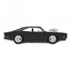 Jamara DODGE CHARGER R/T 1970, 1:16 méretarányú modell, fekete, 2,4 GHz, 2.4GHz - Img 9