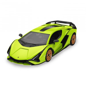 Kit de construit masina cu telecomanda Lamborghini Sian FKP 37, scara 1:18, verde, 72 de piese - Img 5