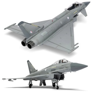 Macheta avion jet Airfix Eurofighter Typhoon FGR.4, scara 1:72, KIT, 43 piese, set incepatori - Img 2