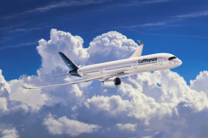 Macheta avion Revell Airbus A350-900 Lufthansa New Livery, scara 1:144, KIT - Img 7
