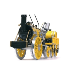 Macheta locomotiva feroviara cu abur OcCre ROCKET KIT, scara 1:24 (G-45), 650 de piese - Img 3