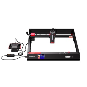 Masina CNC de gravat si taiat cu laser ALGOLASER ALPHA MK2, putere dioda laser 40W, 400x386 mm, adancime taiere max. 50mm si gravare pe lemn, MDF, plastic, inox, sticla, piatra, hartie, ceramica, piele, textile - Img 3