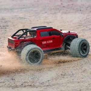 Masina cu radiocomanda THE LINK Monster Truck, tractiune 4x4, viteza 30 Km/h, autonomie 35 min, scara 1:18, rosu - Img 10